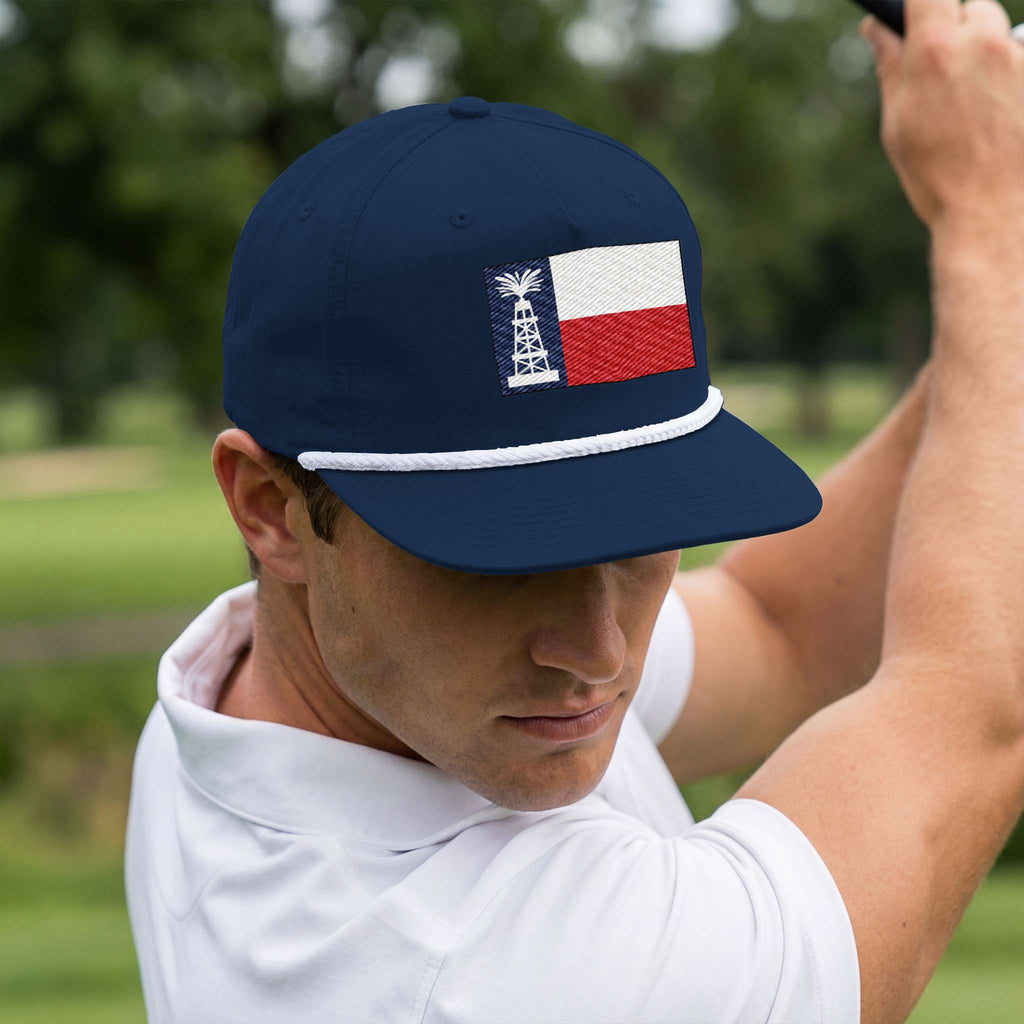 Texas Gusher Richardson Gramps White Rope Cap